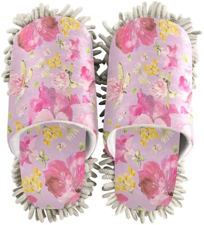 Kigai Microfiber Slippers Petunias Pink