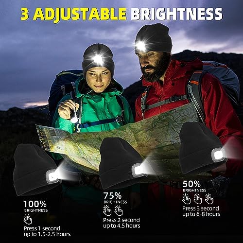 YMHB Winter Beanie Hat with LED Light