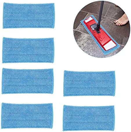 Mop Replacement - Blue Mop Cloth - 6-pack Replacement for Steam Mops