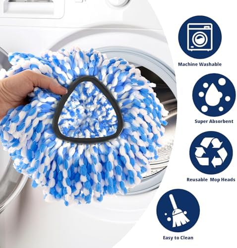 Koolstuffs Spin Mop Head Replacement 3-Pack