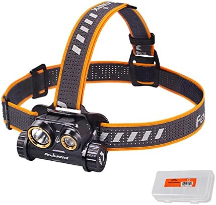 Fenix HM65R Dual Beam Headlamp Spot and Flood Light Rechargeable with Lumen Organizer