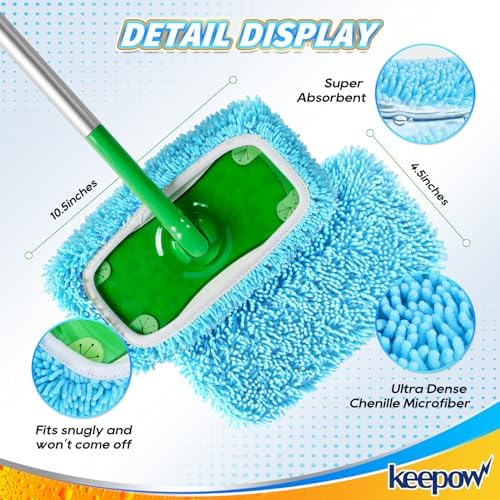 Reusable Dry Sweeping Cloths for Swiffer Mops