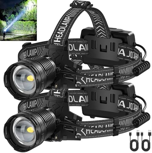 Rechargeable Headlamp 990000 Lumens Waterproof