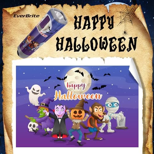 EverBrite Halloween Lantern Headlamp Set 2 of Each with Flashlight