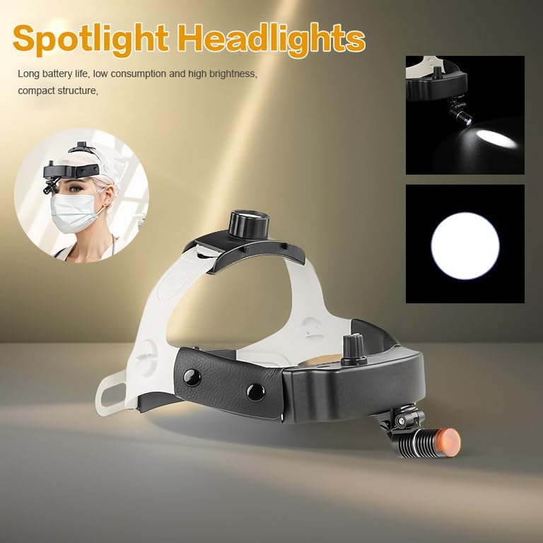 Lightweight LED Headlamp for Loupes Wireless