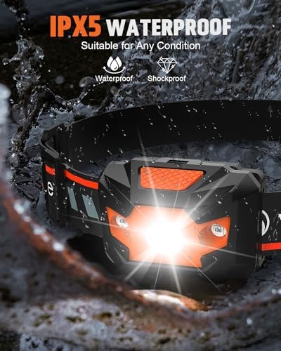 Victoper Headlamp 2 Pack with 4 Modes and Red Light 1