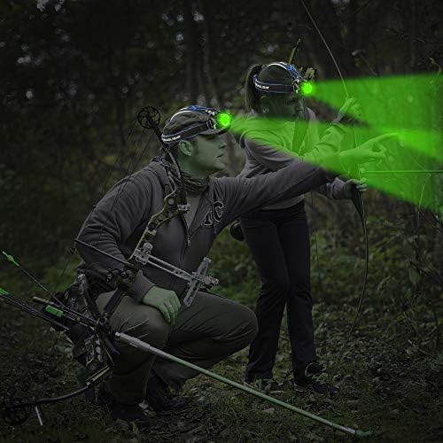 Green Light 3 Mode Zoomable Adjustable Headlamp