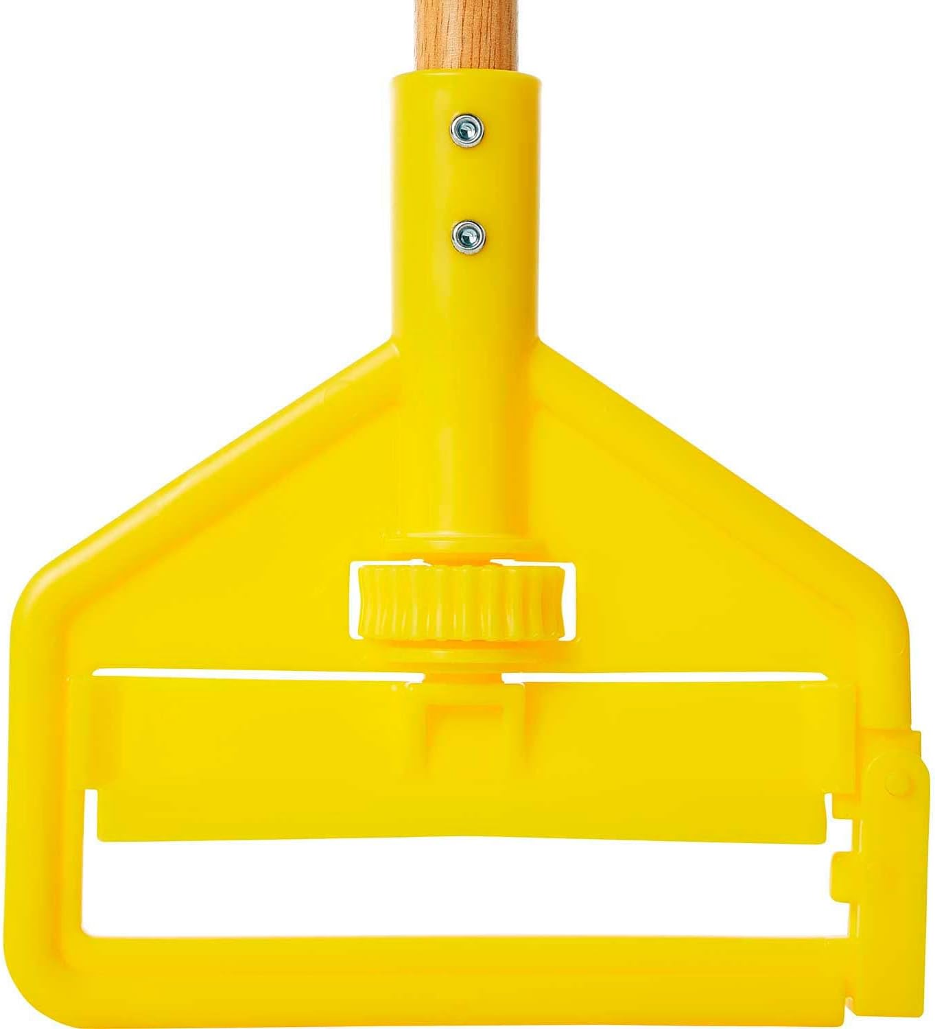 Rubbermaid 60 Invader Side Gate Wood Mop Handle Yellow Lot of 12 1