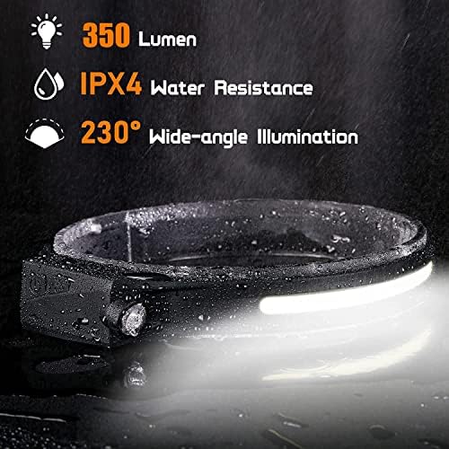 3-Piece Rechargeable LED Headlamp Set with 230 Beam