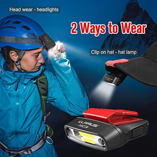 Klarus HC3 Rechargeable Motion Sensor Cap Visor Light - Headlamp
