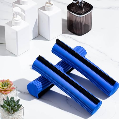 10 Pcs Blue Sponge Roller Mop Refill Heads