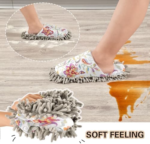 Kigai Microfiber Slippers - Floral Design for All Sizes M