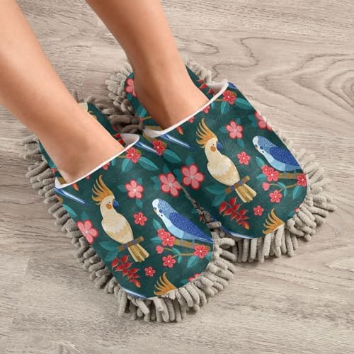 Kigai Microfiber Slippers Parrots ML Size Soft Durable Floor Cleaner
