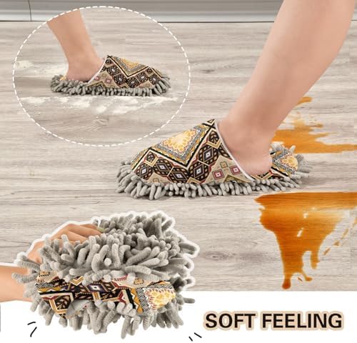 Kigai Microfiber Slippers for Floor Cleaning Soft Washable and Comfortable
