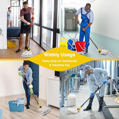 KeFanta Metal Mop Handle Durable Commercial Heavy Duty Mop Stick