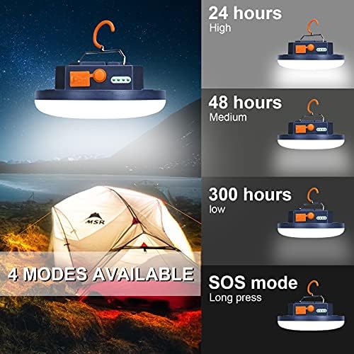 10000mAh 4000LM Portable LED camping lantern waterproof rechargeable for emergency use