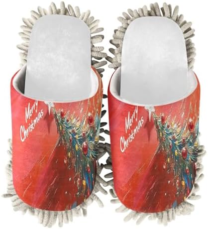Cozy Christmas Mop Slippers