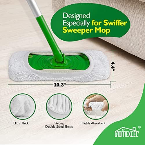 Reusable Microfiber Mop Pads