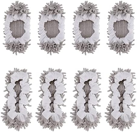 WellMall 8-Piece Mop Slippers for Women Men