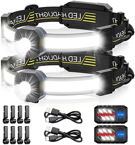 Spriak LED Headlamp 1000 Lumens Widebeam with Red Taillight