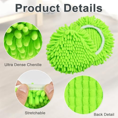 DLAIMI 3 Pack Spin Mop Refill Heads for RinseClean 2 Tank System