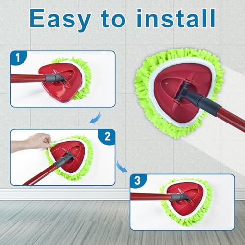 YuunaieChenille Mop Replacement for O Cedar System Soft Durable Mop Head Set