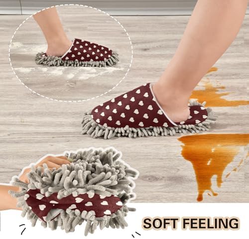 Comfy Microfiber Slippers Heart Love Drying