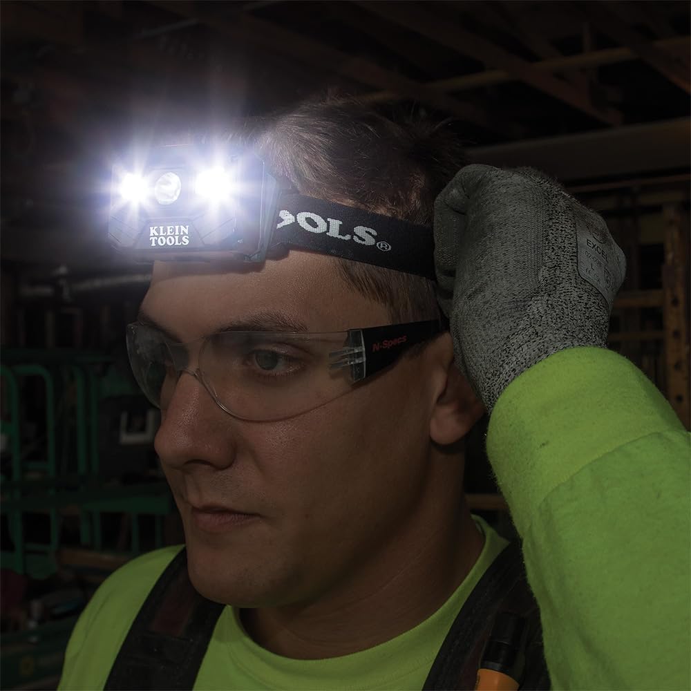 Rechargeable Auto-Off LED Headlamp 56048 - 400LM Adjustable All-Day Runtime