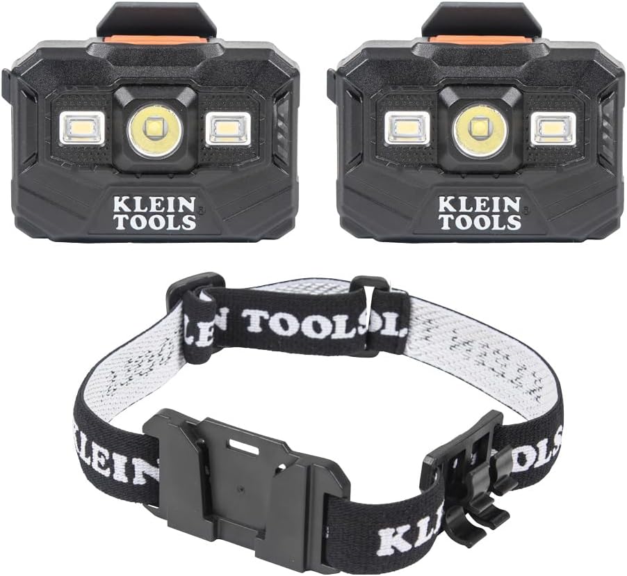 3-Piece LED Headlamp Set for Rechargeable Use