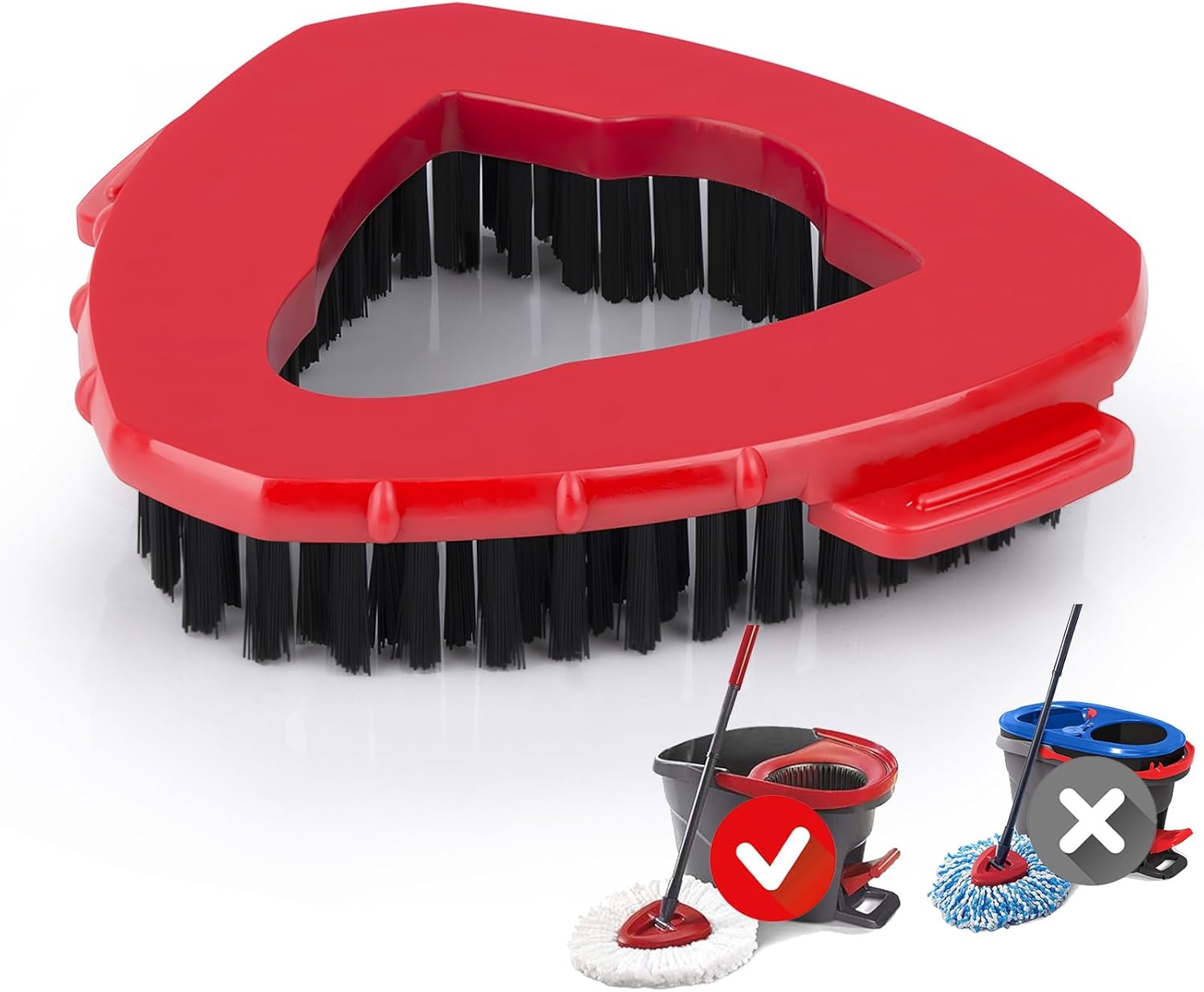 Sturdy Scrubber Mop Head for Shower Bath and Kitchen Tile Cleaning