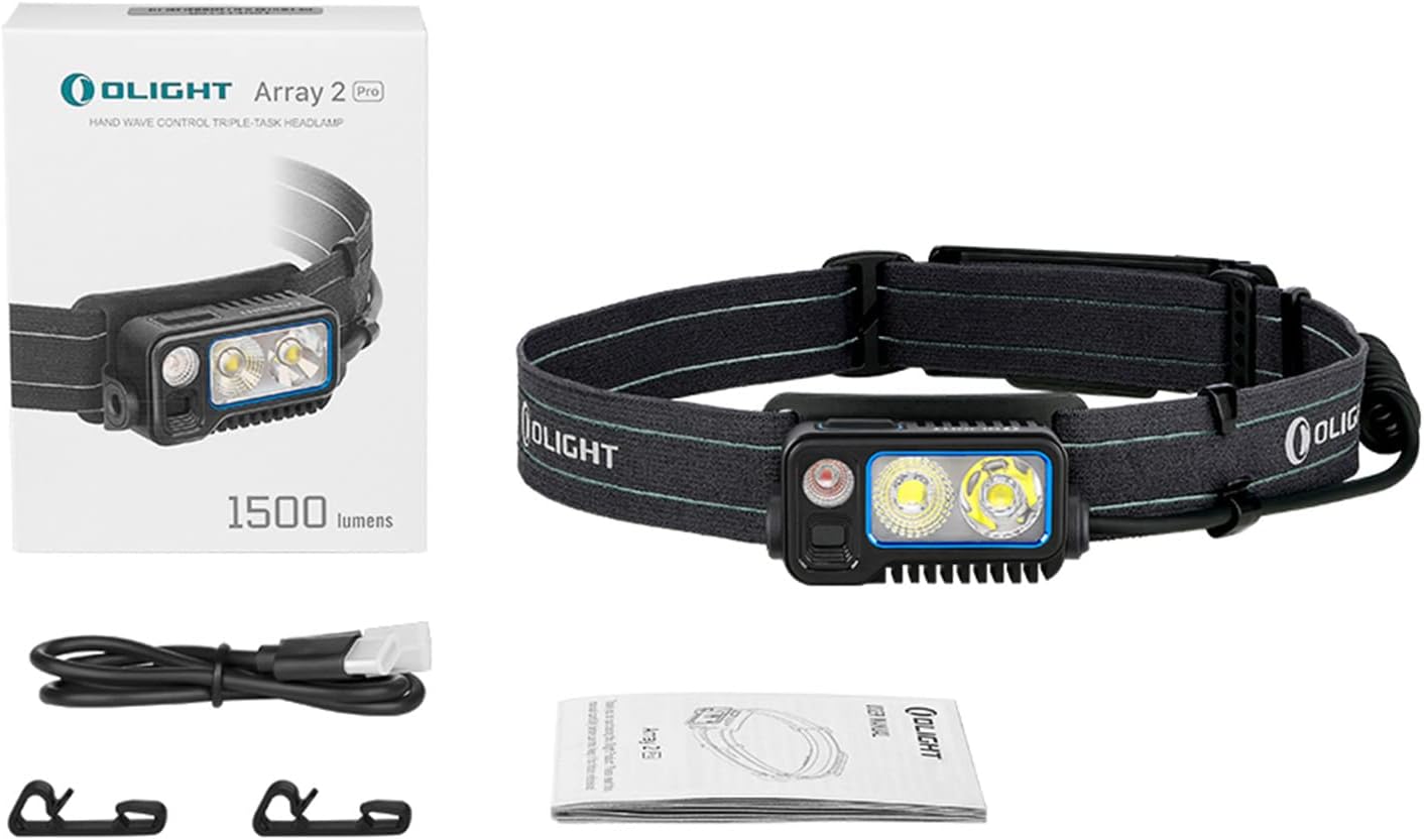 OLIGHT Array 2 Pro 1500 Lumens Headlamp with Red Light Option