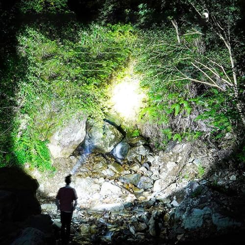 QVK Super Bright Rechargeable Headlamp for Camping Running Climbing