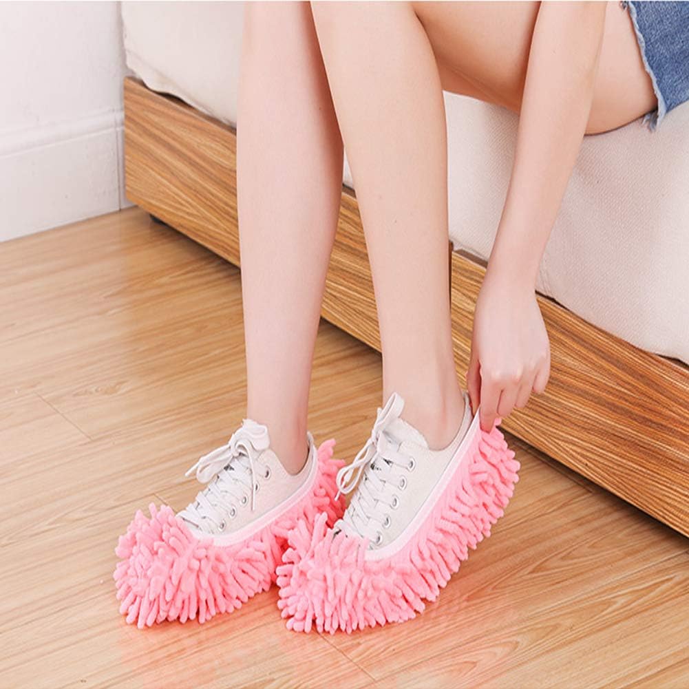 Eco-Friendly Reusable Slippers Soft Microfiber Mops for Floors