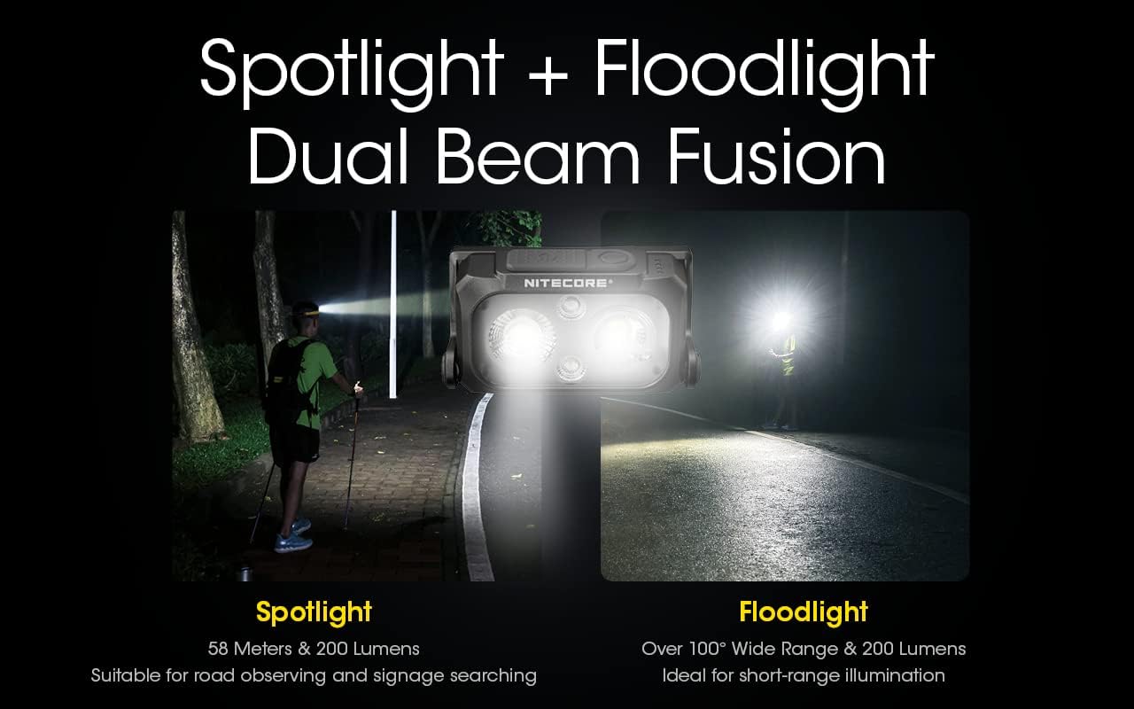 Nitecore NU25 400 Lumen Bright Lightweight Durable for Hiking