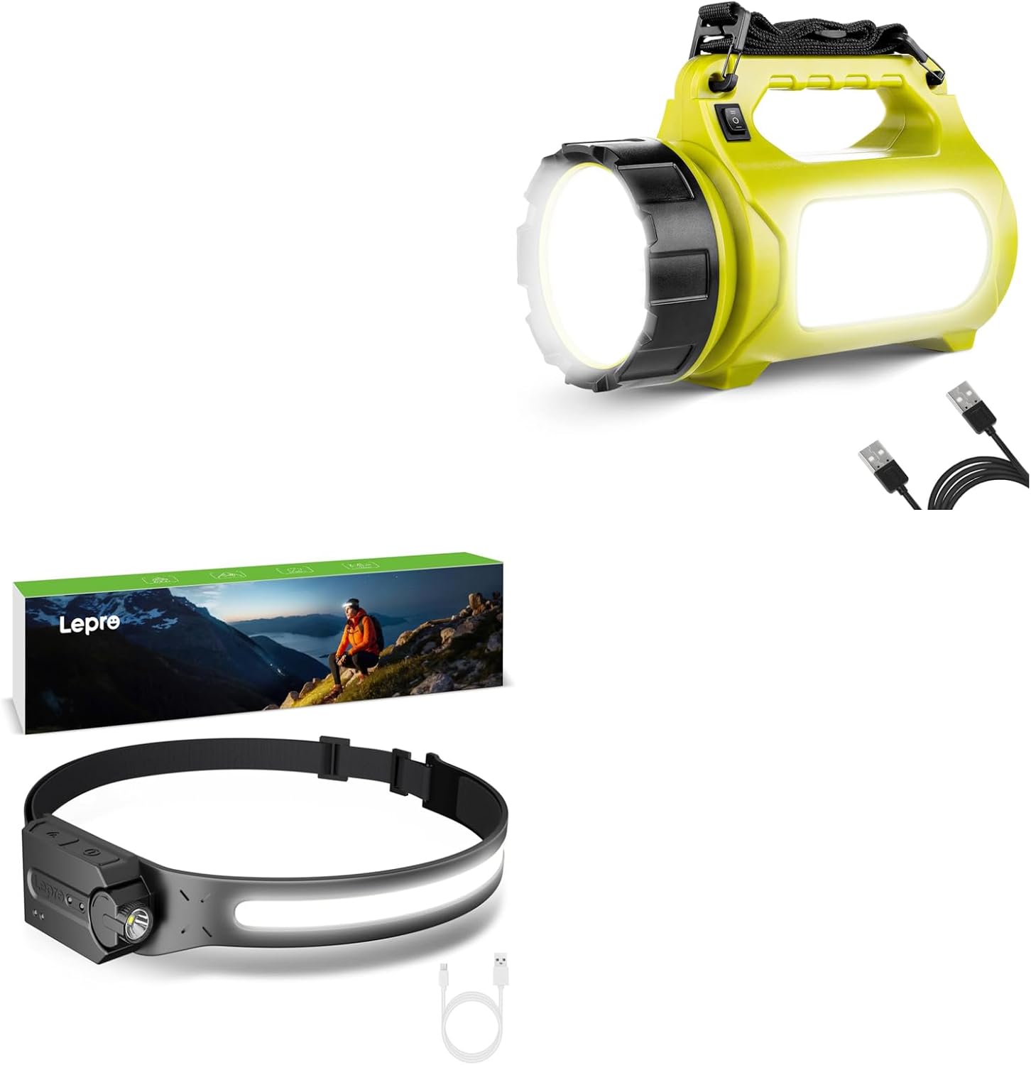 Lepro Bundle Rechargeable LED Lantern with Power Bank
