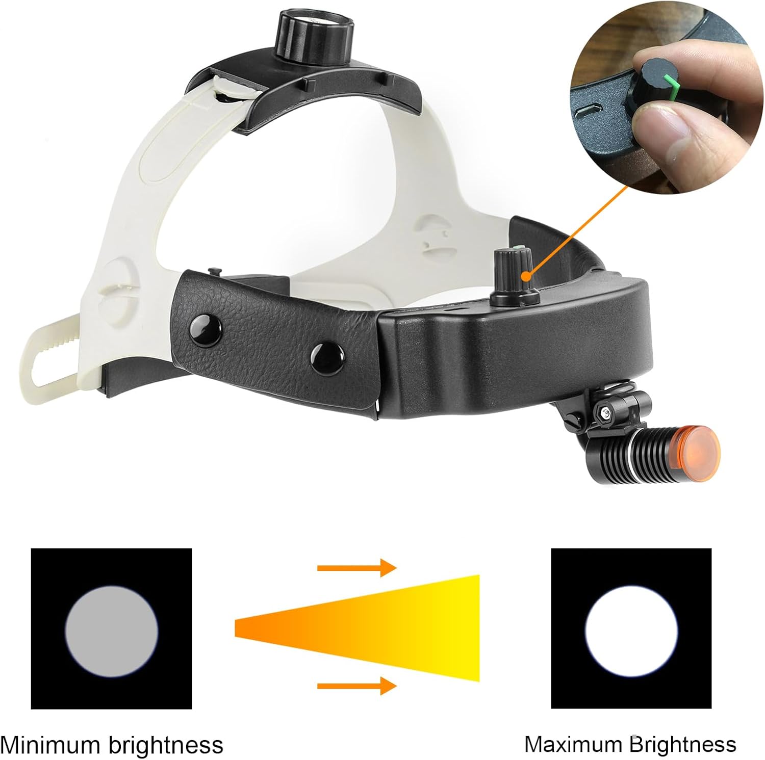Lightweight LED Headlamp for Loupes Wireless