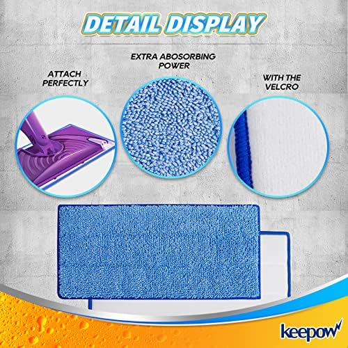 5-Pack Reusable Swiffer Wet Jet Mop Pads with Microfiber