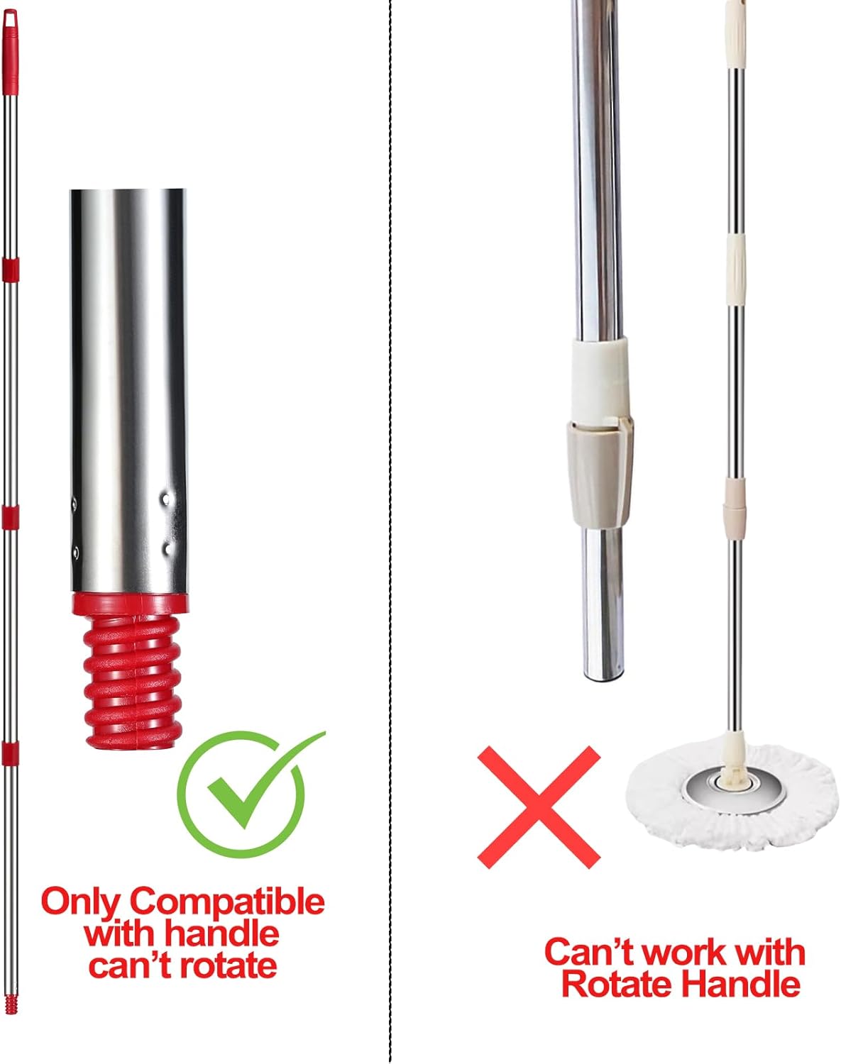 Pro-Grade 4-Section Mop Handle