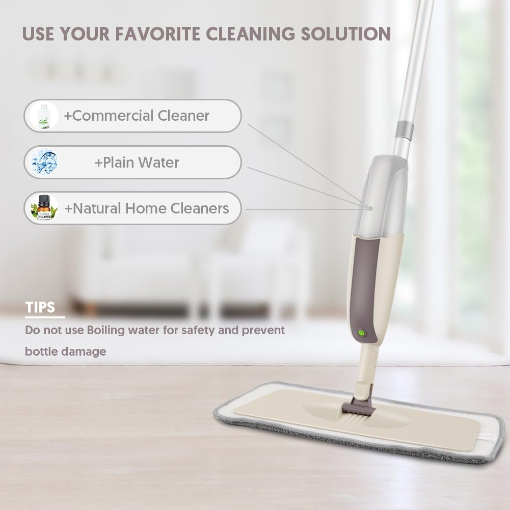 Efficient Steam Mop with Microfiber Pads for Wet Dry Cleaning