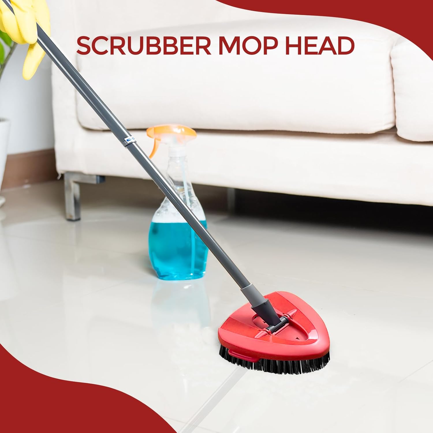 Koolstuffs 2 Pcs Spin Mop Scrub Brush Head