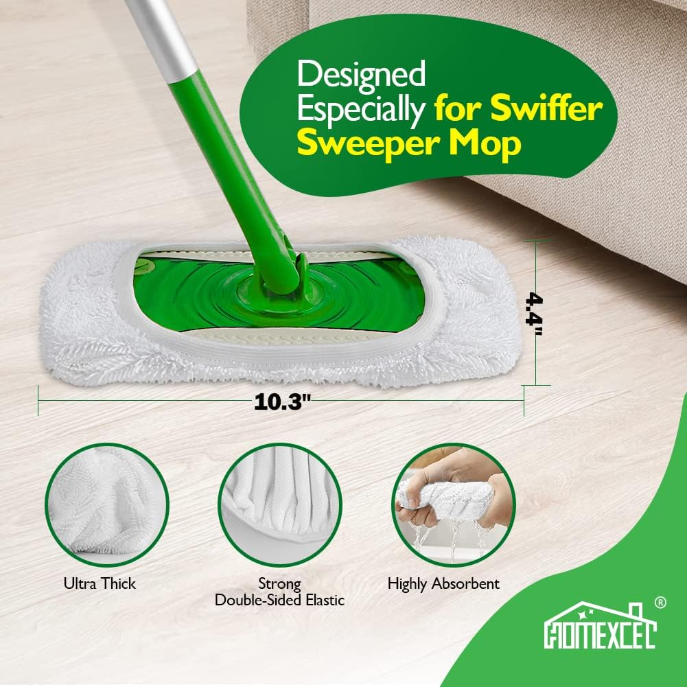Reusable Microfiber Mop Pads