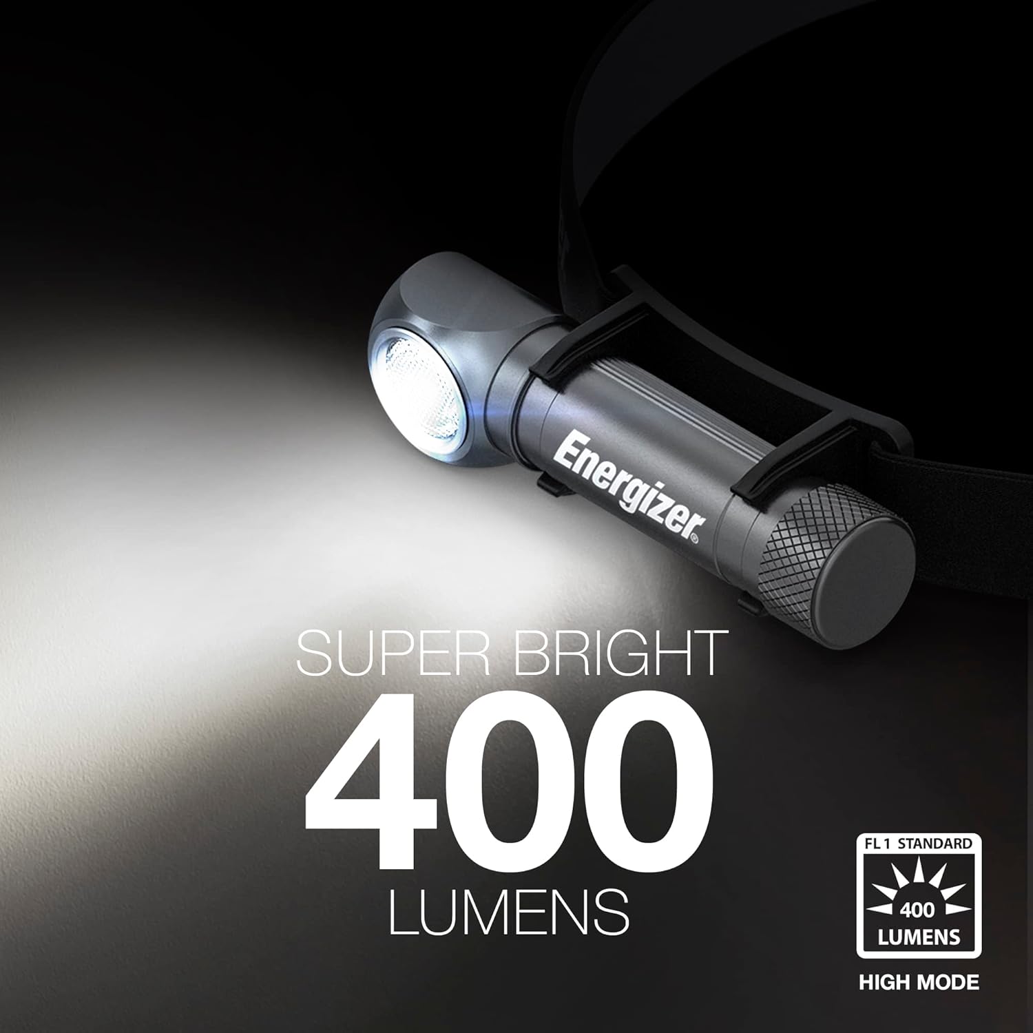 Energizer LED Headlamp X1000 1000 Lumen Turbo Mode Water Resistant