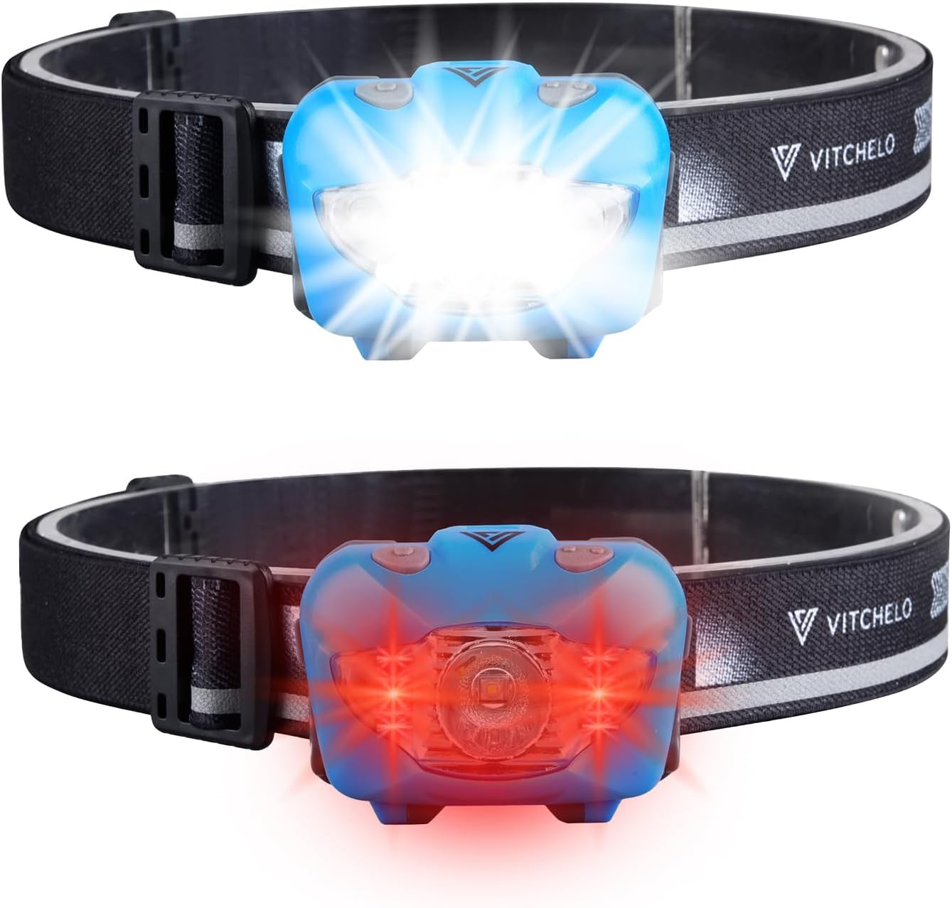 Vitchelo V800 Headlamp Bright Waterproof Comfortable