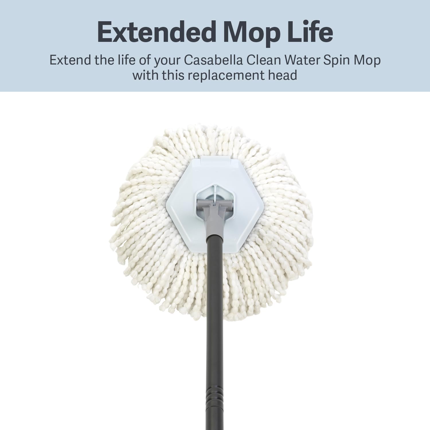 Compact White Spin Mop Refill