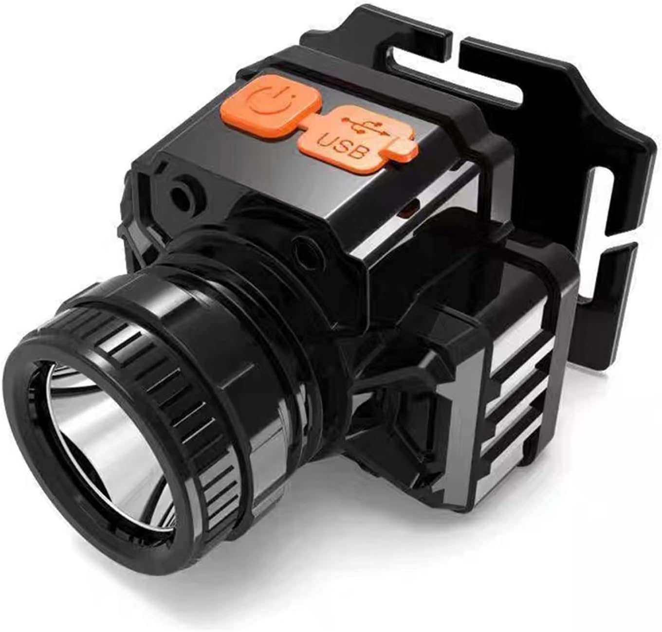 QVK Super Bright Rechargeable Headlamp for Camping Running Climbing