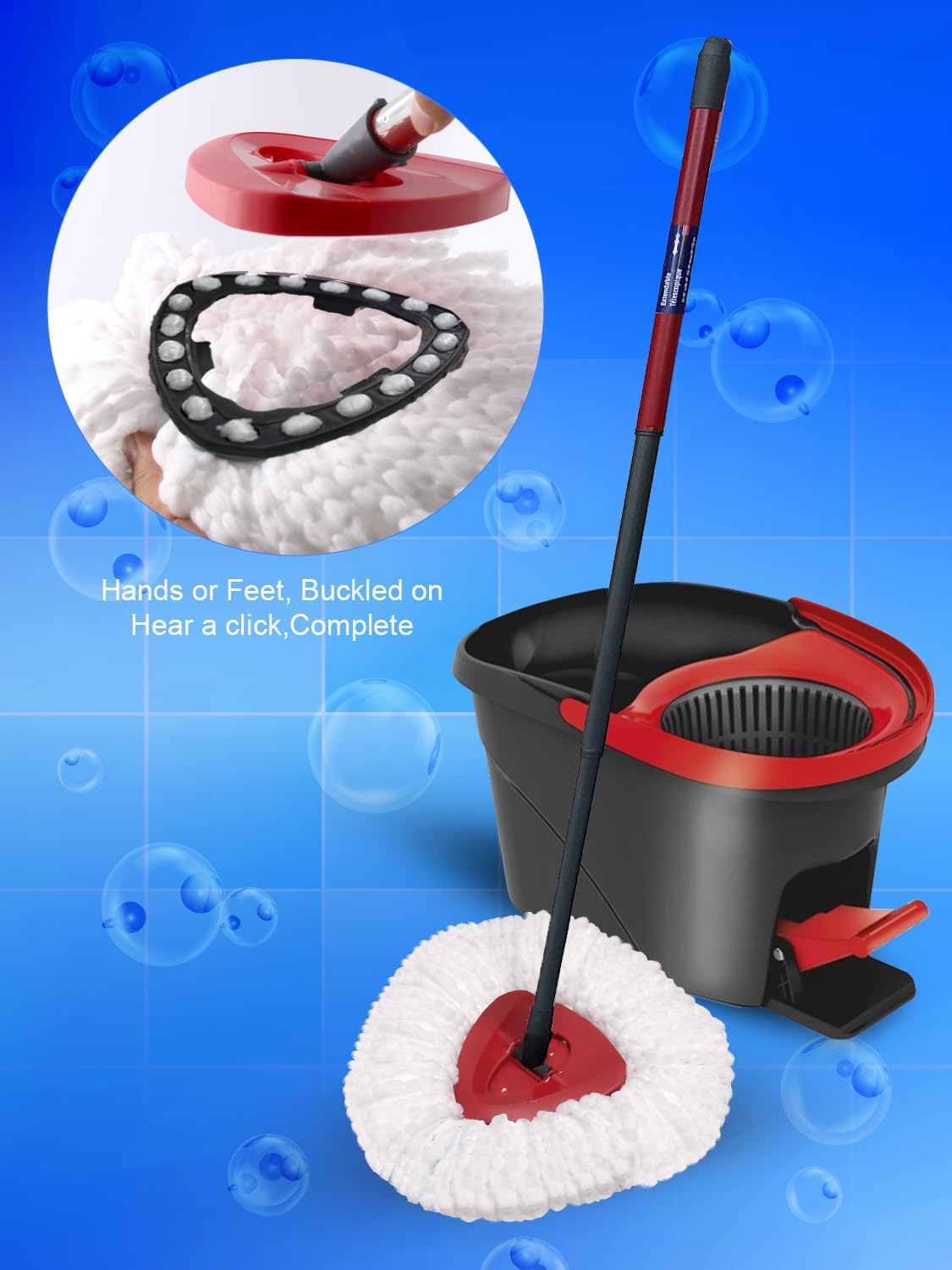 4-Pack Spin Mop Heads for Sensitive Floors