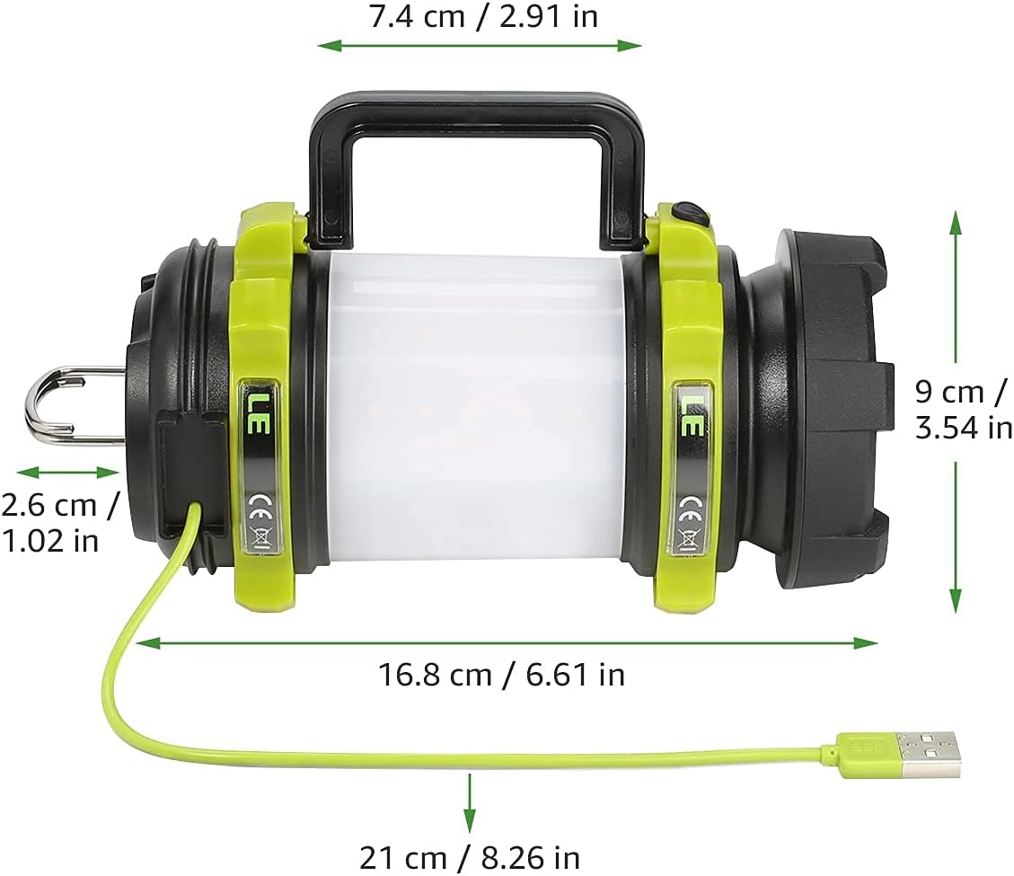 500LM LED Camping Lantern with Built-in Battery