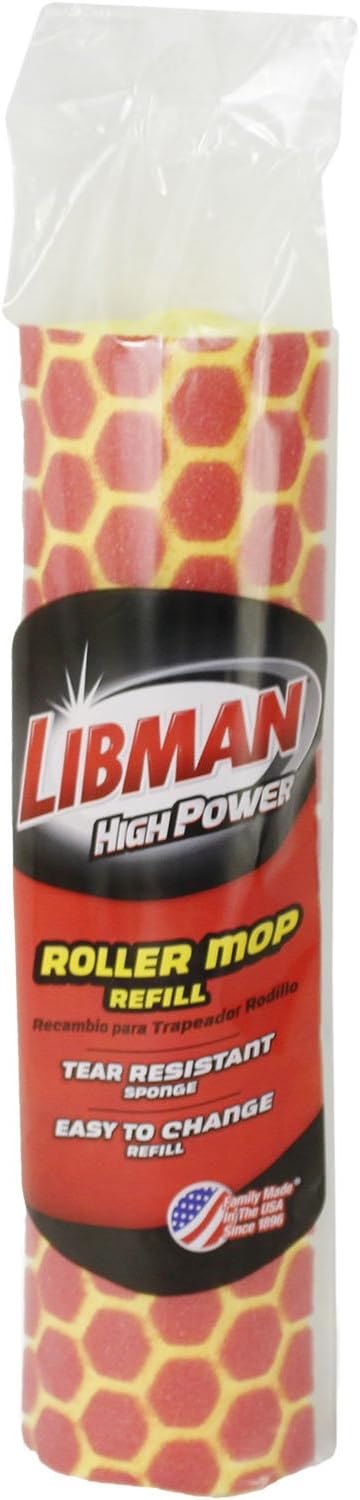 Libman 956 Roller Mop with Scrub Brush Refill Ultimate Cleaning Solution