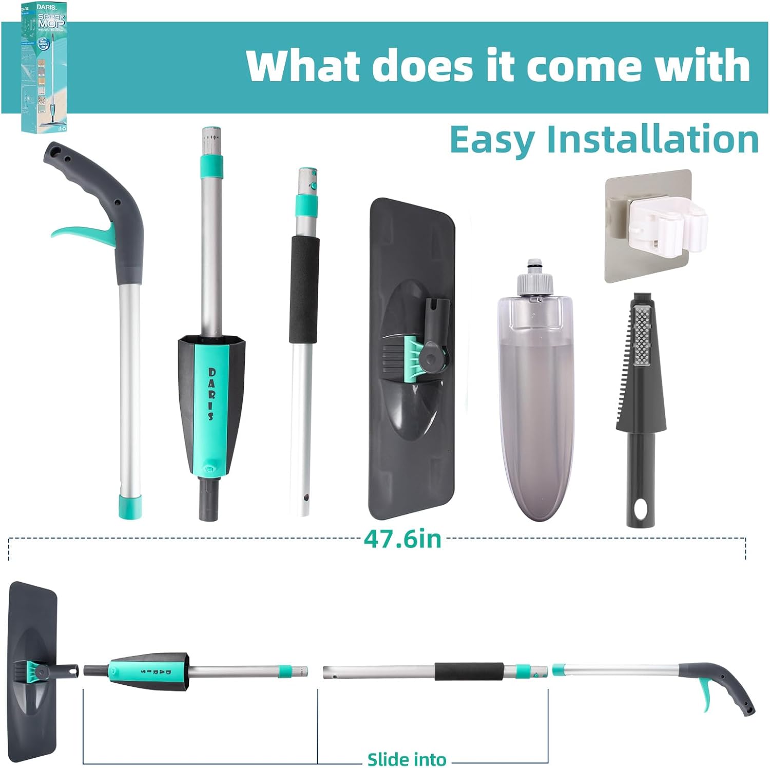 High-Efficiency Microfiber Spray Mop