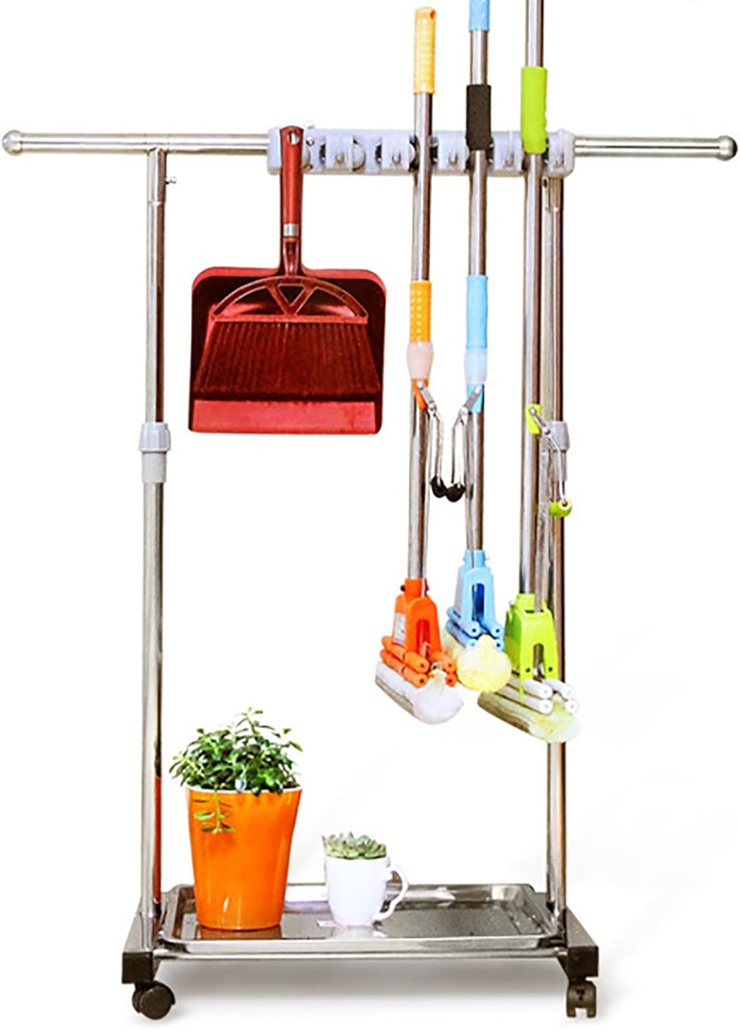 Sturdy Mop and Broom Organizer